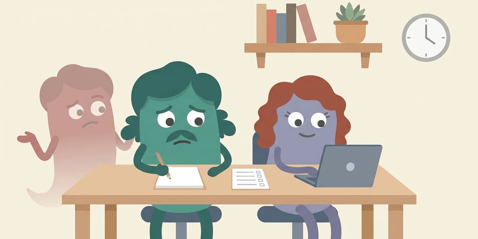 Illustration for the article: Accountability Buddies Usually Waste Time, Here’s What Actually Works