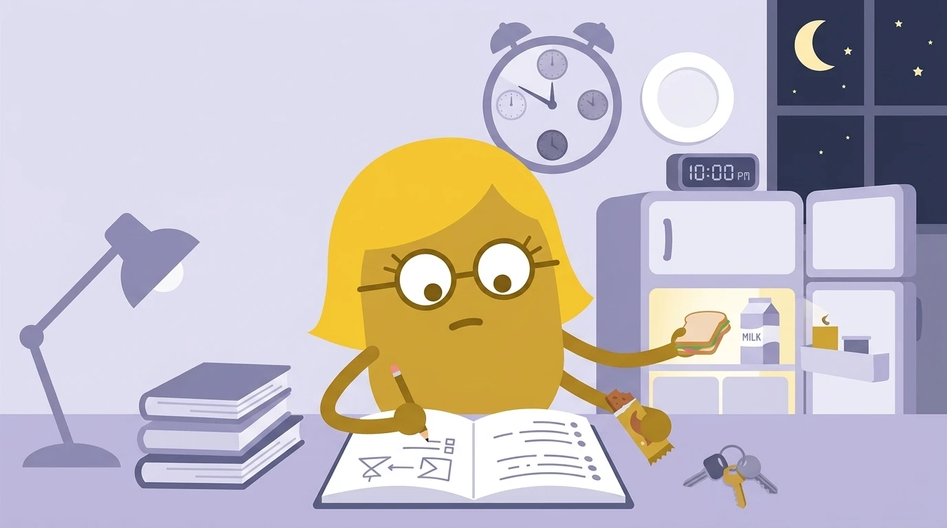 Illustration for the article: ADHD Eating Habits: Why Food Is So Hard with ADHD