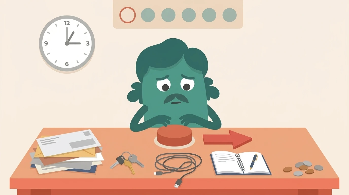 Illustration for the article: ADHD Procrastination: Why Your Brain Won't Start (And What Actually Unsticks It)