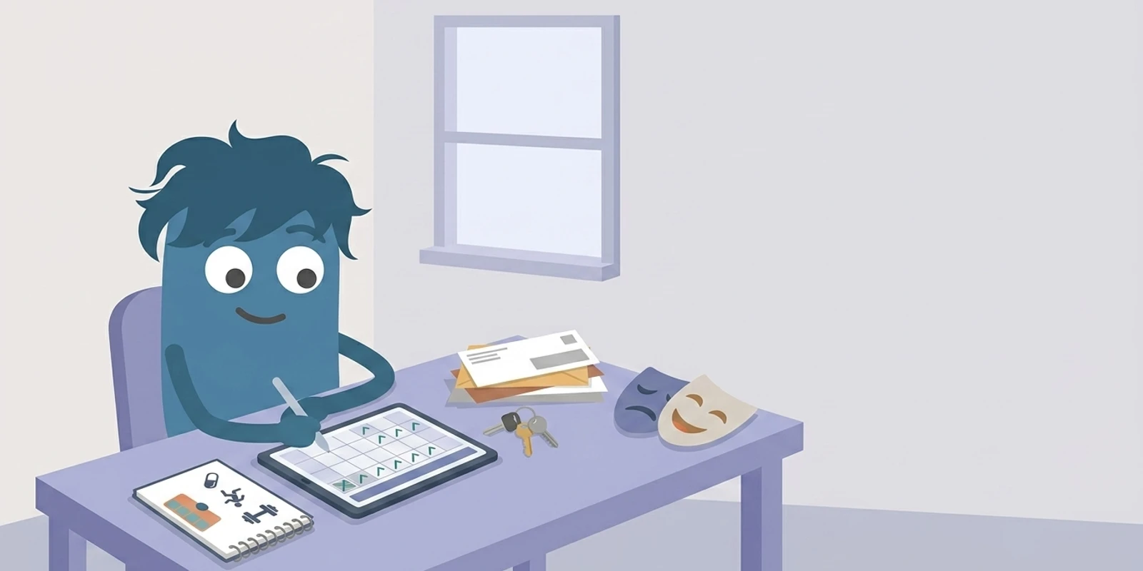 Illustration for the article: Why Atomic Habits Fails ADHD Brains (And What Does Work)