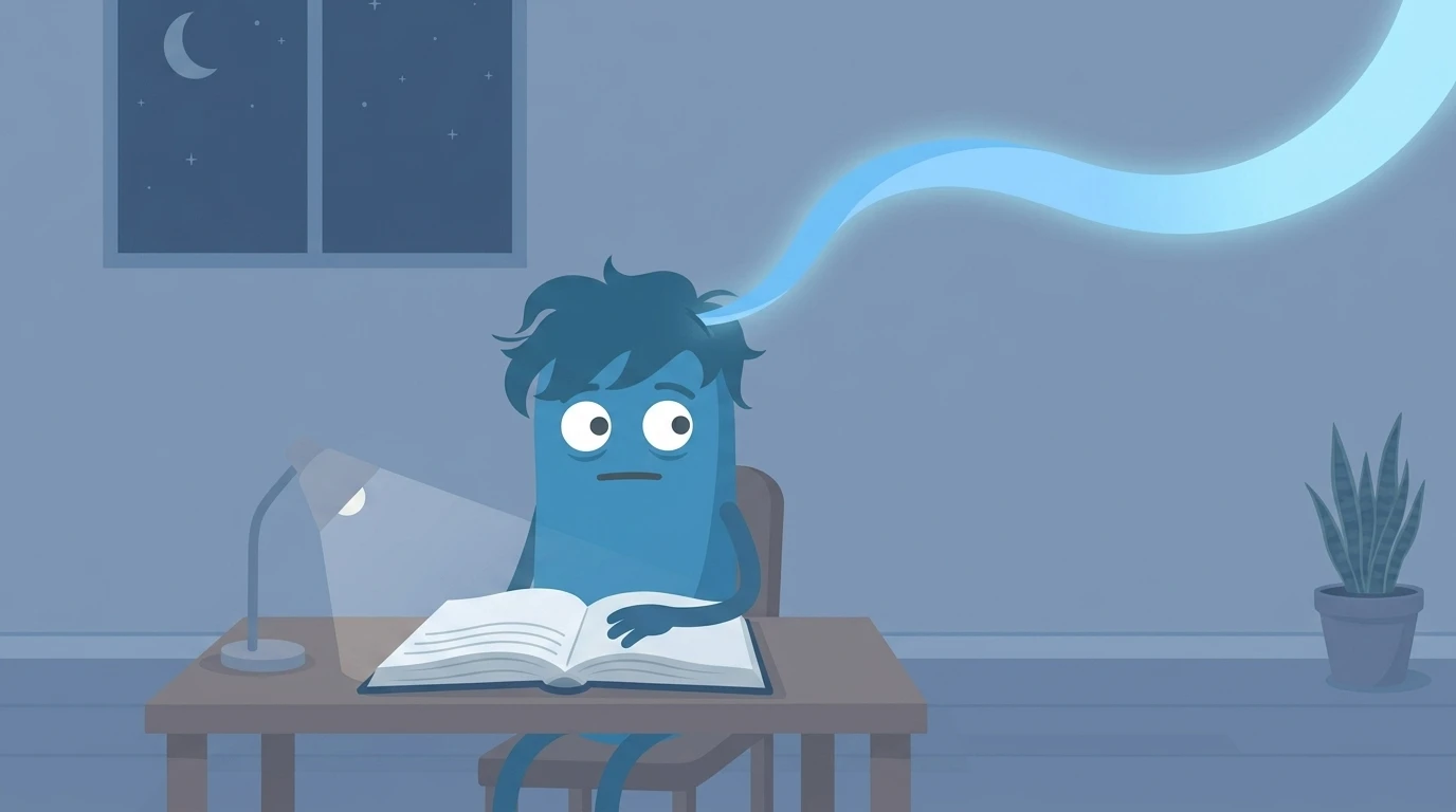 Illustration for the article: How to Focus on Studying When Your Mind Keeps Sliding Off