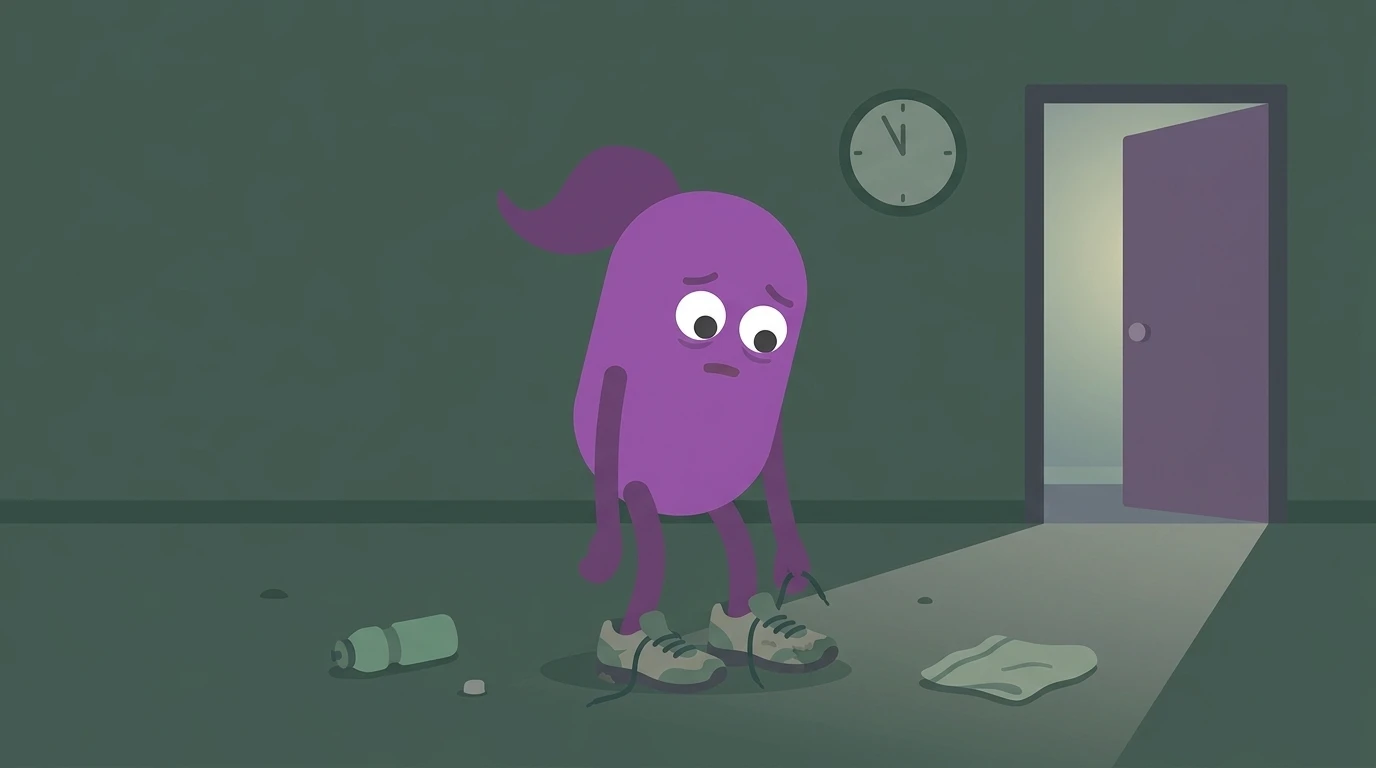 Illustration for the article: Exercise and Depression: What to Do When You Can Barely Get Out of Bed