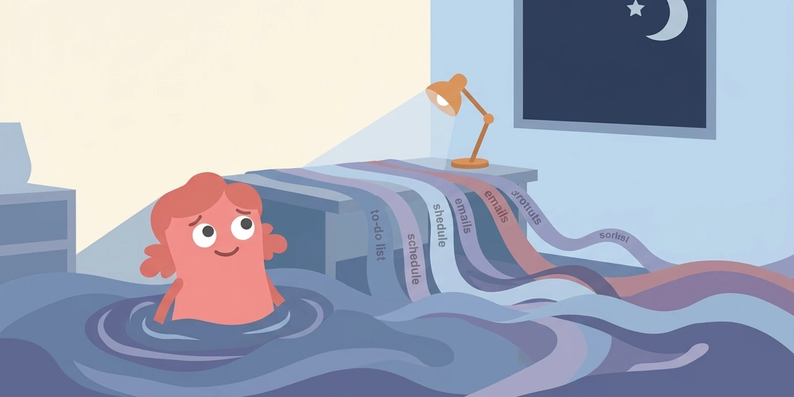Illustration for the article: How to Lower Cortisol Fast: Tactics for ADHD Adults