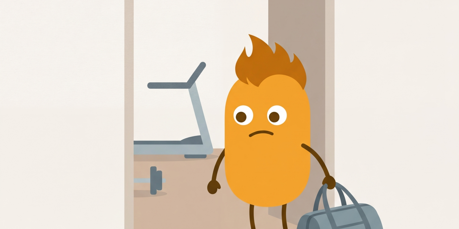 An open habit planner showing one page filled with colorful checkmarks and doodles next to a completely blank page, with an abandoned pen beside it