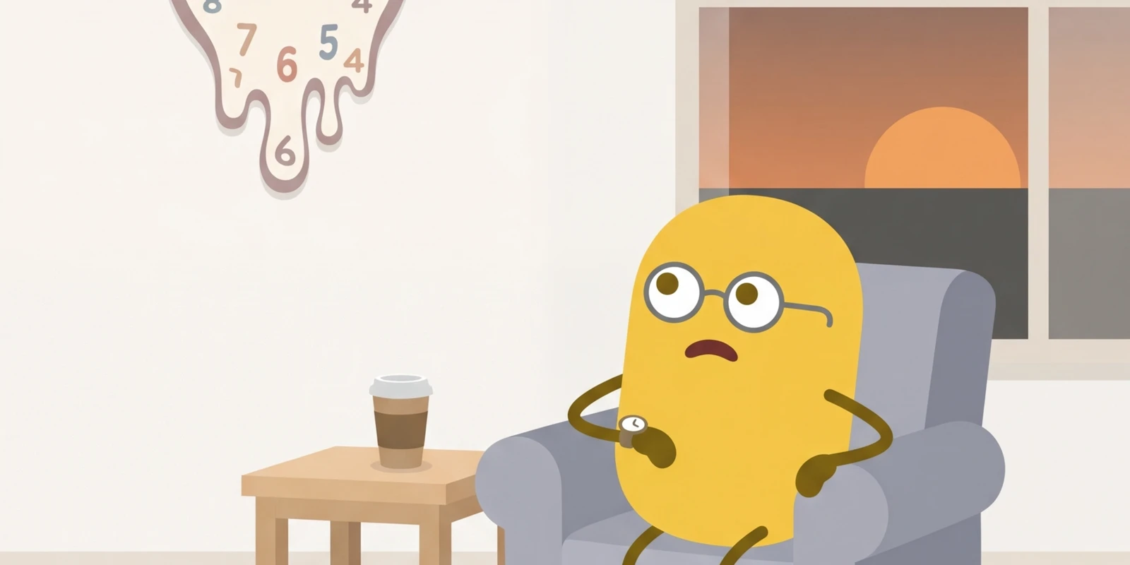 Illustration for the article: Time Blindness Without ADHD: Can Anyone Experience It?